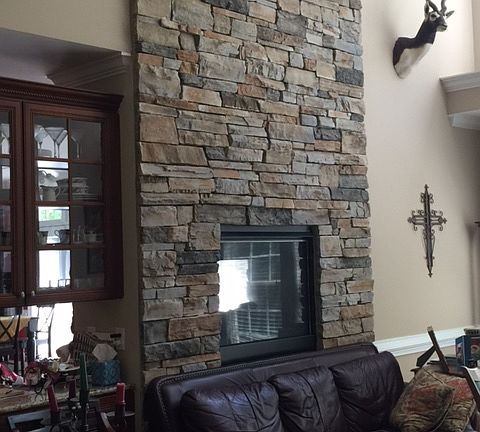 Gas Stone Fireplace