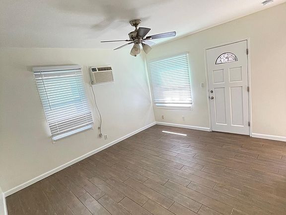 Front door opens to large studio