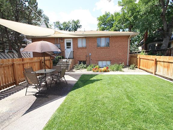 private fenced back yard area