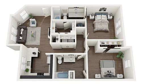 Floor plan 2D-B
