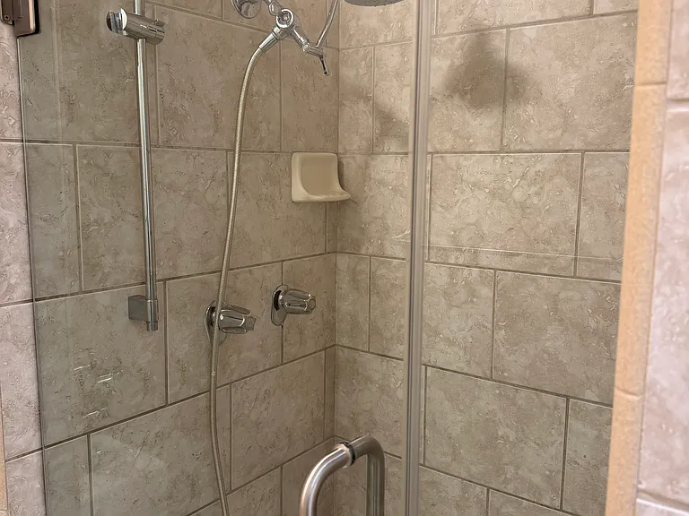 Shower with double shower head