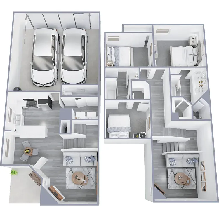Floor plan The Palazzo Townhome Renovated