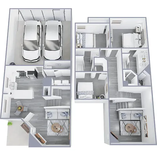 Floor plan The Palazzo Townhome Renovated
