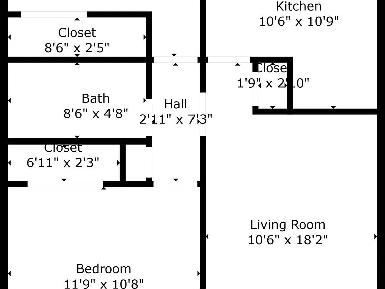 2 Bedroom Floorplan