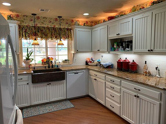 Kitchen with copper sink