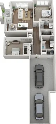 Floor Plan 2A | Seasons at Mount Pleasant | Apartments in Mount Pleasant, WI Floor Plan 2A | Seasons at Mount Pleasant | Apartments in Mount Pleasant, WI