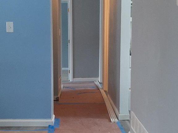 new carpet and freshly painted rooms