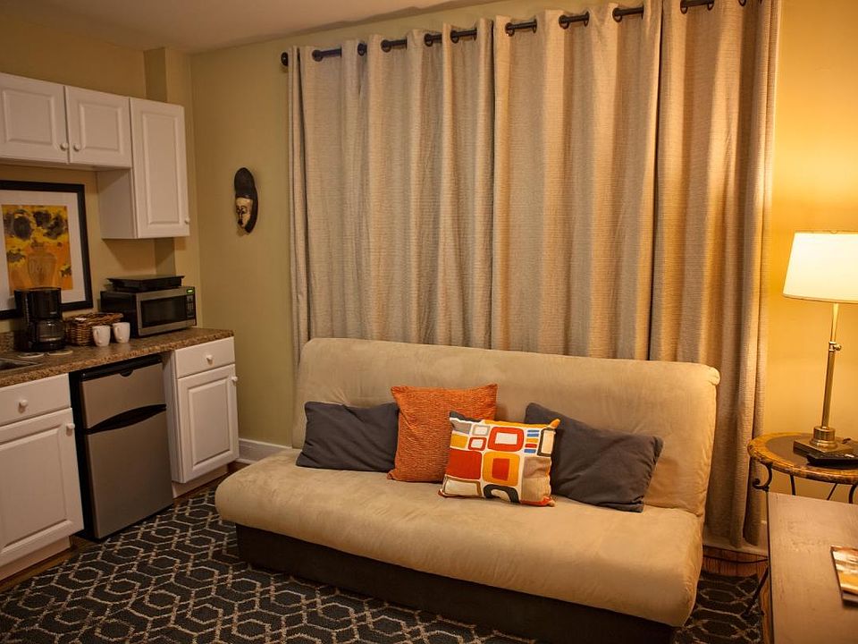 Studio Area. Sofa folds into comfy full size bed. Complete w