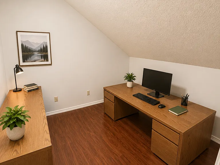 Bonus Room -
Versatile bonus room ideal for a home office, study, playroom, or creative space. This flexible area can easily adapt to your lifestyle needs, including use as a nursery or reading nook.