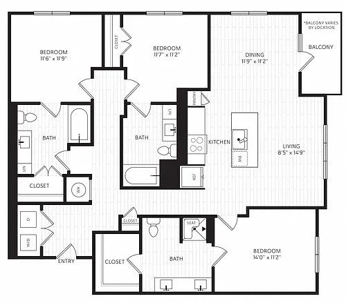 Floor plan C3 ANSI