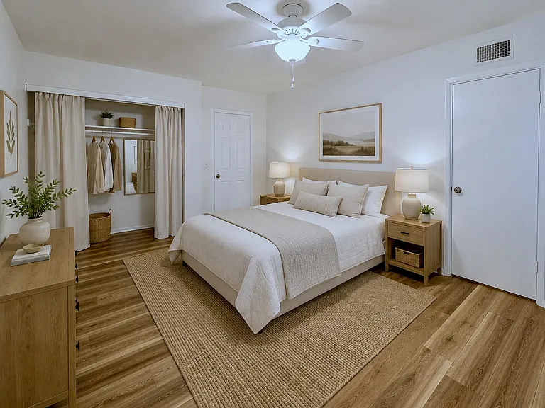 Bedroom (virtually staged)
