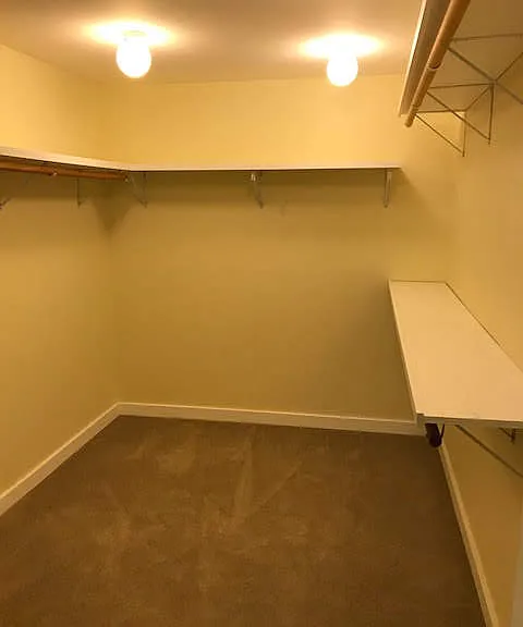 Walk in closet, main bedroom
