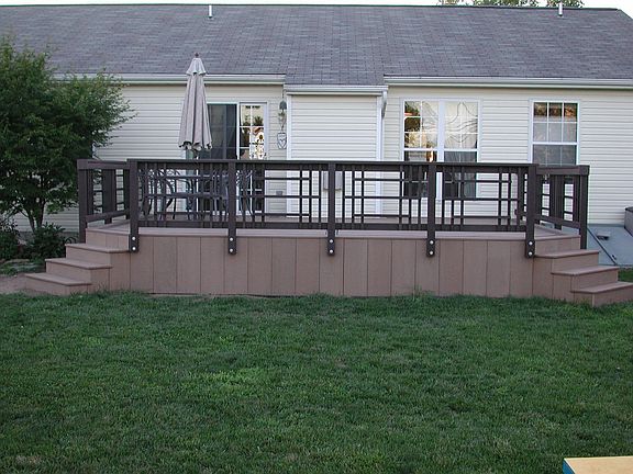 back of house w/deck