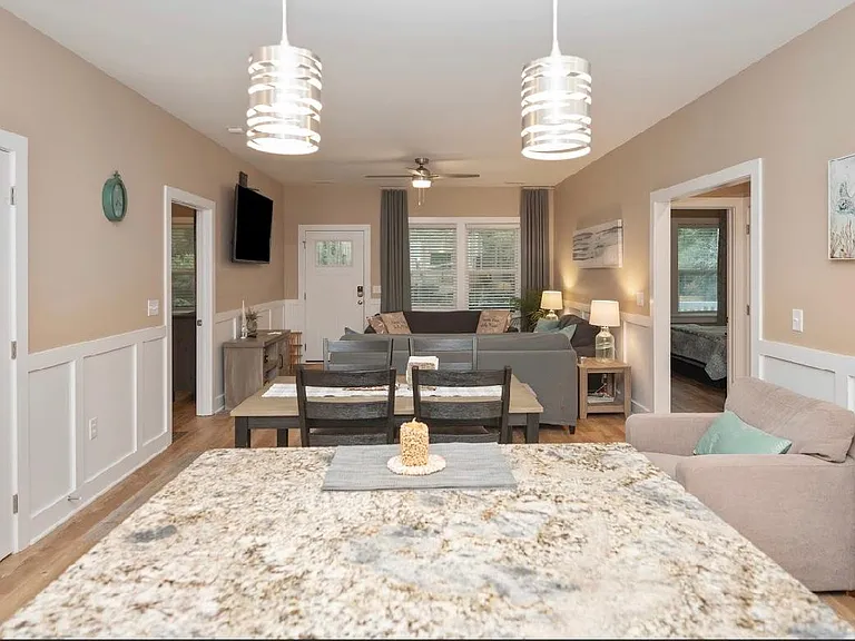 open concept view from kitchen