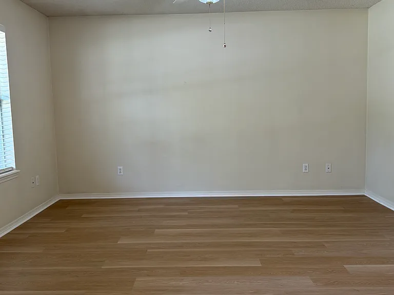 Living room view from dining area.