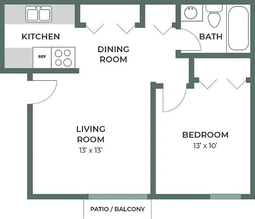 One Bedroom | Creekwood Apartments | Apartments in Green Bay, WI One Bedroom | Creekwood Apartments | Apartments in Green Bay, WI
