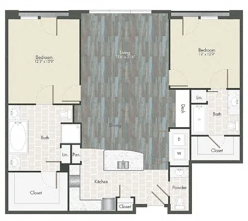 Floor plan B2