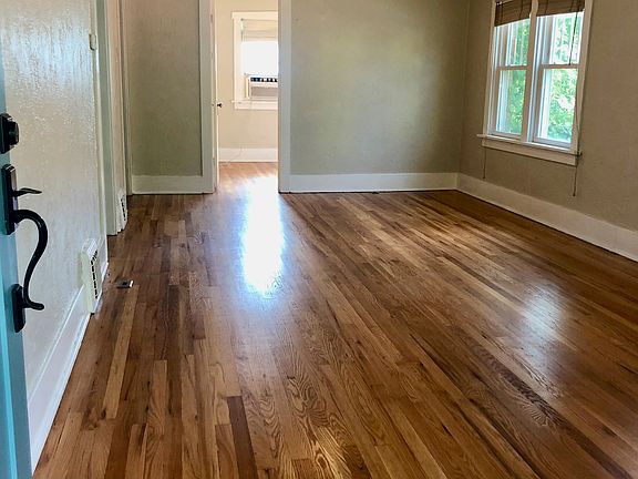 Open living and dining room