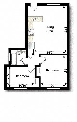 Floor plan 2 Bedroom