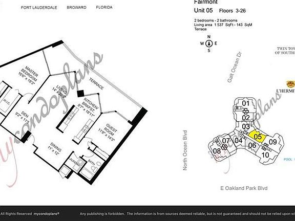 3rd image of 3100 N Ocean Blvd APT 1405