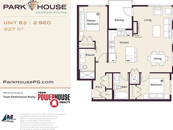 B3 Floorplan - Unit 302 & 402