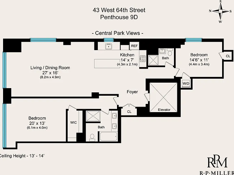 43 W 64th St #Penthouse 9d — Photo 2