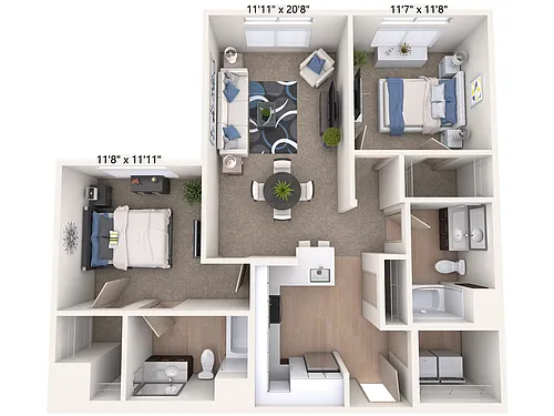 Floor plan B3-Two