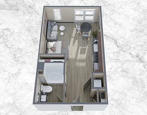 Floor plan Studio S2