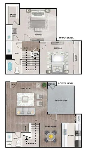Floor plan B1 townhome
