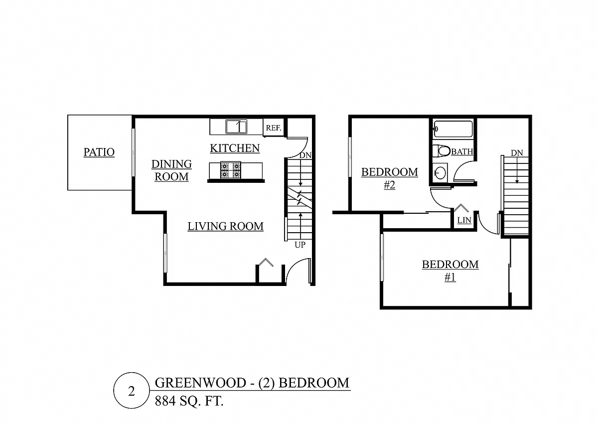 Floor plan Two Bedroom A
