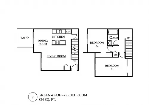 Floor plan Two Bedroom A