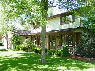 Front of house with porch