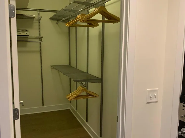 Massive walk-in closet. Feel free to use the projector!