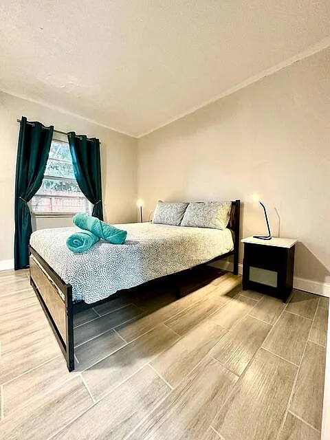 Queen-sized bed