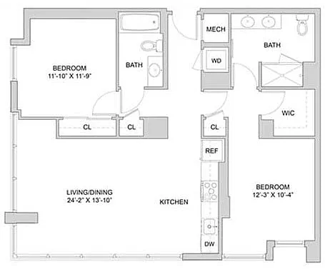 Floor plan 2 Bed_2 Bath-A1_2BR_G