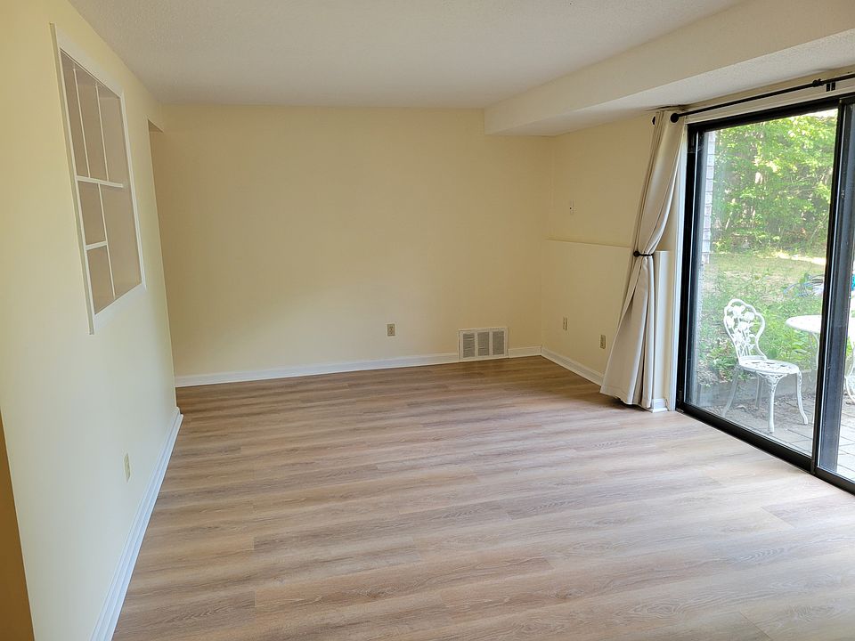 Living room with slider to patio