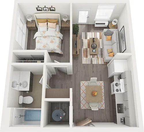 Floor plan One-Bedroom