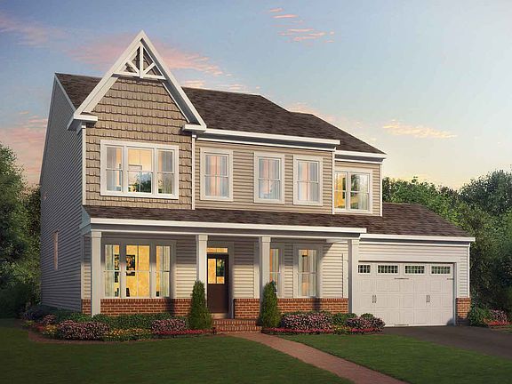 Elevation 4 of the Kensington a single family home design by Brookfield Residential at Waterford Man