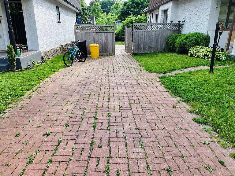 Brick driveway
