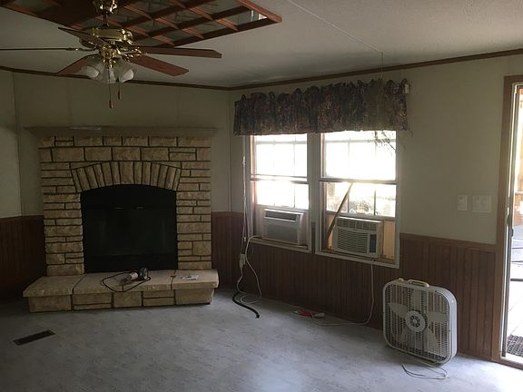 kitchen and living room.