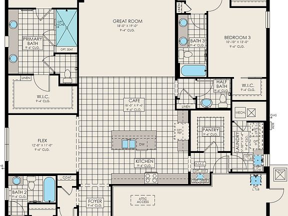 Elliott Elev A Floorplan