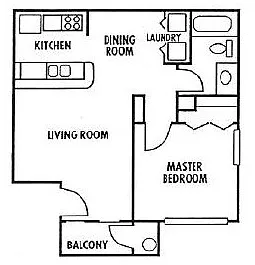 Floor plan 1 Bedroom