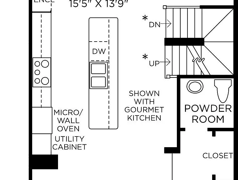 Floor plan: living level.