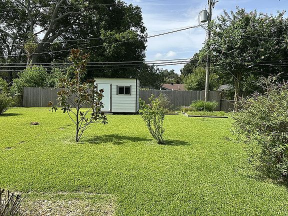 Large yard, shed