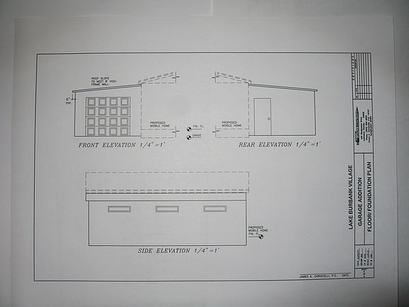 Side garage 12x28