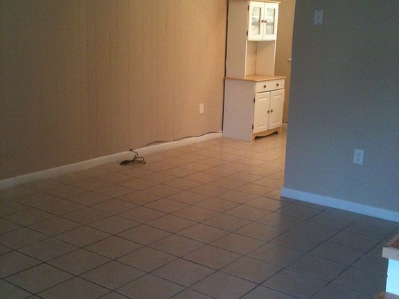 View of Living and Dining Area from Entry Door. Hutch option