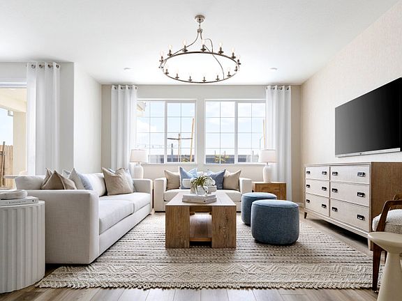 Sunlit gathering room