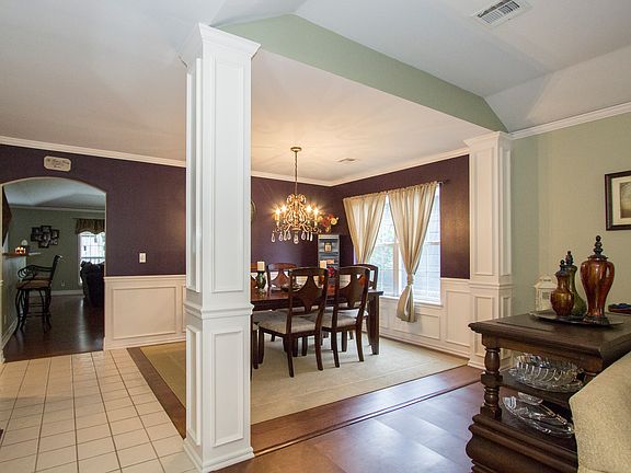 Bold pole dividing rooms in home