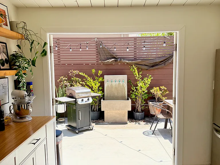 Kitchen, french doors