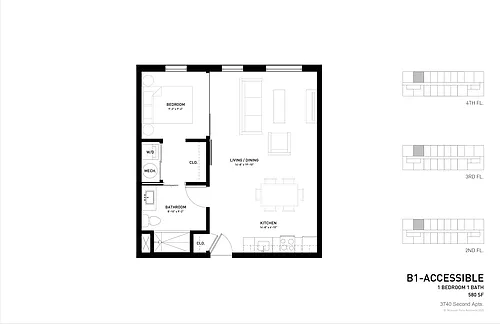 Floor plan A1 - Affordable Program Studio